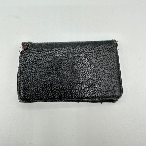 Chanel Caviar Black Leather Key Holder - Picture 1 of 7